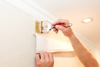 Pose de papier peint aux Hermaux — revêtements muraux et toiles de verre